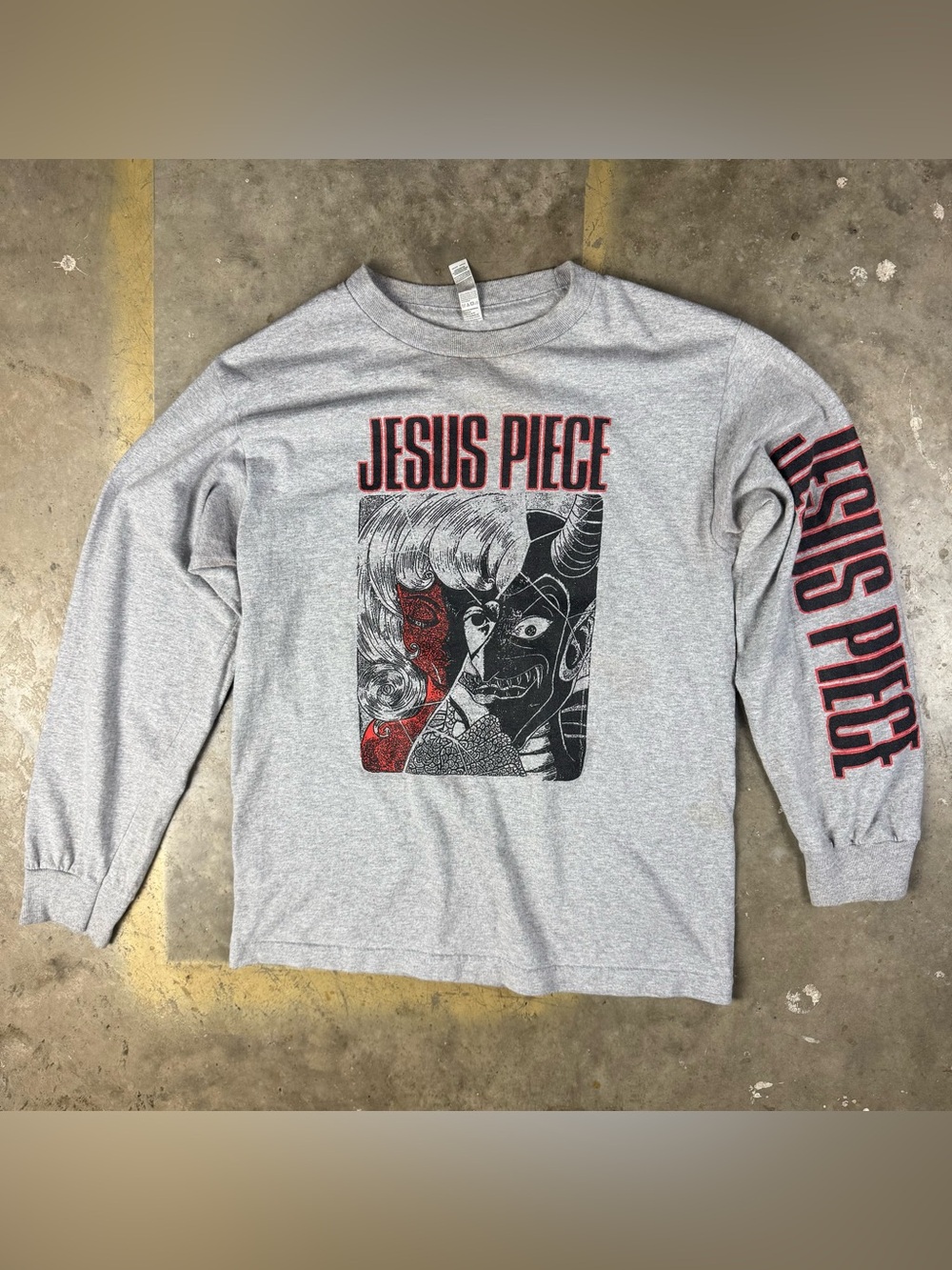 Jesus Piece T-Shirt Size Small Long Sleeve Hardcore Punk Band Concert Tour Tee
